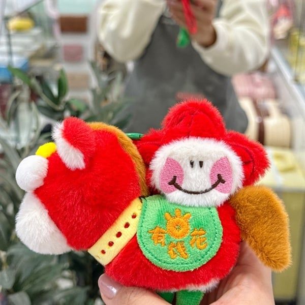  Móc khoá ngựa bông mắt trố hoa 