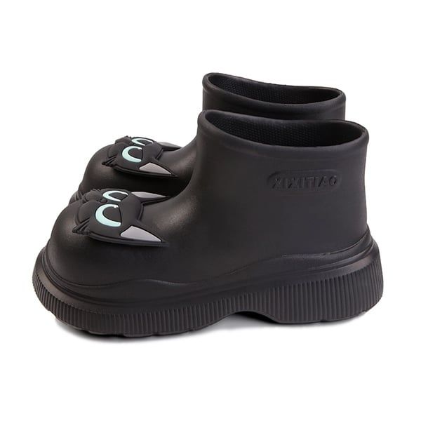  Giày đi mưa mèo mun 