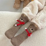  Tất bông Wennie Oni gấu quàng khăn 