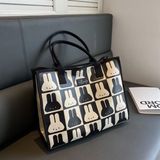  Túi tote dày thỏ caro 40x31x18cm 