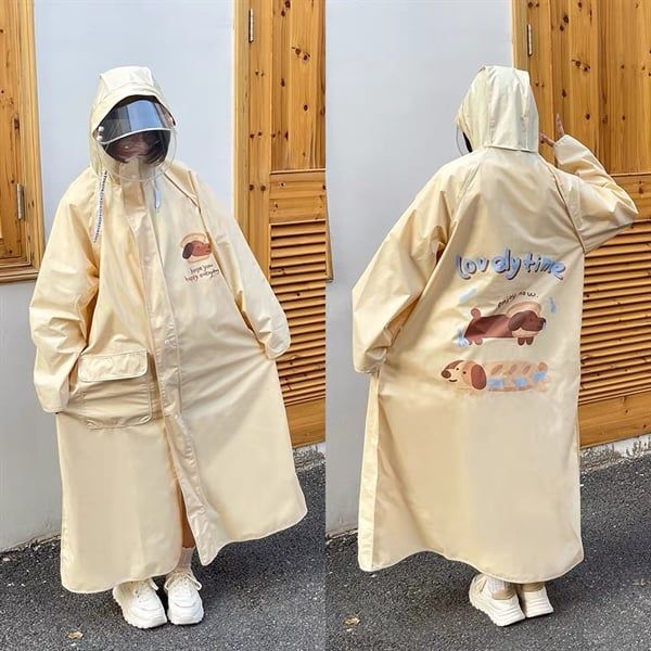  Áo mưa choàng hình dễ thương 