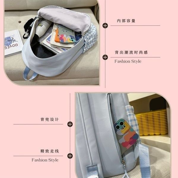  Balo 3 mèo móc khoá mèo bông 