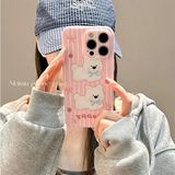  Ốp 2 cún sọc hồng 