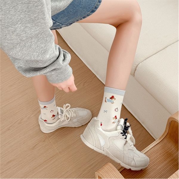  Tất cún tone xanh Alice & Andy 