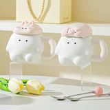  Cốc béo trắng nắp thú 380ml 