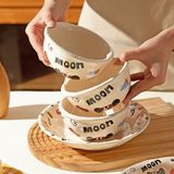  Set bát đĩa viền hoạ tiết nhí 