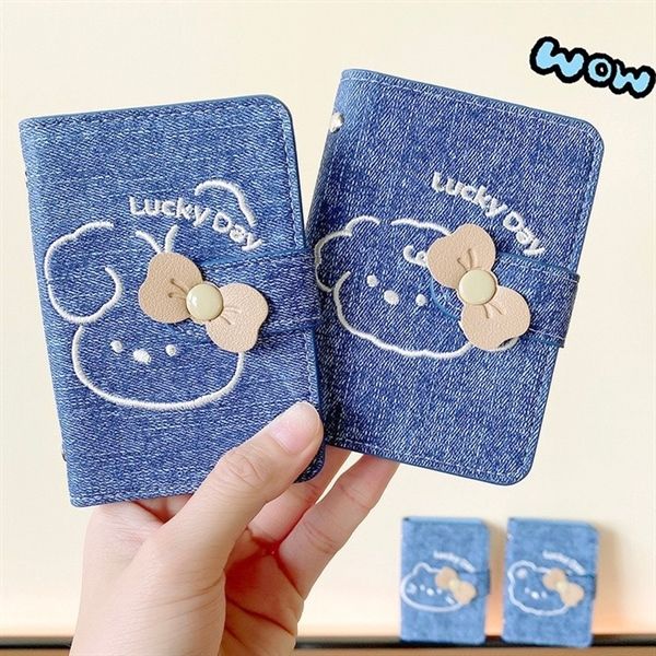  Ví kẹp thẻ da giả bò 