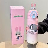  Bình giữ nhiệt Zootopia 2 kiểu uống 500ml 
