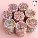  Washi tape Sticker bé gái Telado 