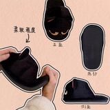  Dép lông mèo mun mặt xị 