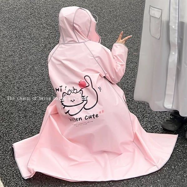  Áo mưa choàng hình dễ thương 