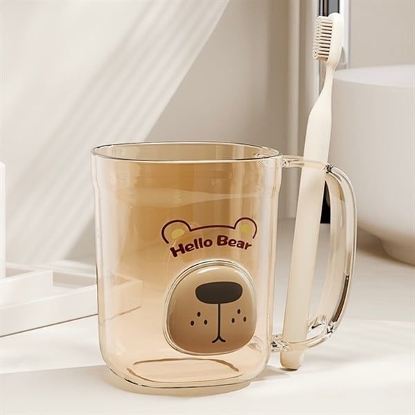  Cốc nhựa đánh răng miệng thú nổi 