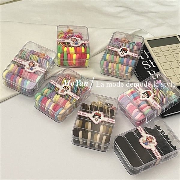  Hộp chun mix kẹp mini 5 ngăn 