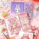  Sổ lò xo Sticker stylist công chúa cung đình 