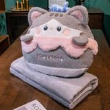  Gối kèm chăn mèo đội cá 40cm 