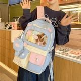  Balo charm Teddy sao 45x30x15cm 