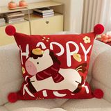  Gối vuông dựa lưng ngựa Tết 45cm 