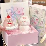  Hộp quà cứng thỏ hoa tulip 26x20x10cm 