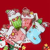  Túi quà zip bít tất thú Giáng Sinh 