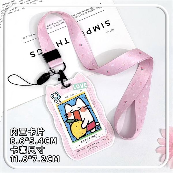  Dây đeo thẻ Mèo viền sóng 