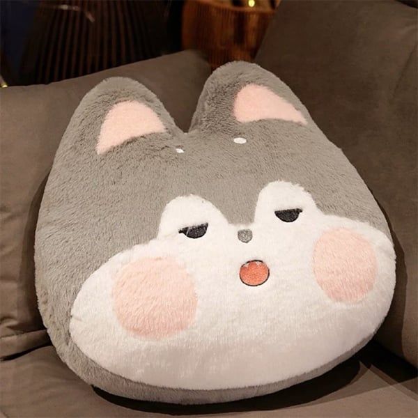  Gối kèm chăn husky má hồng 40cm 
