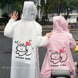  Áo mưa choàng hình dễ thương 