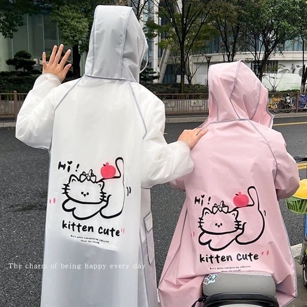  Áo mưa choàng hình dễ thương 