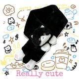  Khăn quàng cổ mèo đen mắt sao 