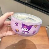  Bát giữ nhiệt Sanrio nắp hút chân không 