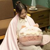  Gối kèm chăn thú kem chảy 40cm 