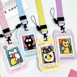  Dây đeo thẻ Mèo viền sóng 