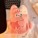  Túi chườm gấu lông hồng 500ml 