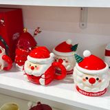  Cốc ông già Noel Geometric 360ml 