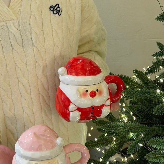  Cốc ông già Noel Geometric 360ml 