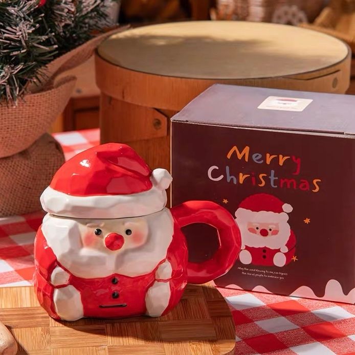  Cốc ông già Noel Geometric 360ml 