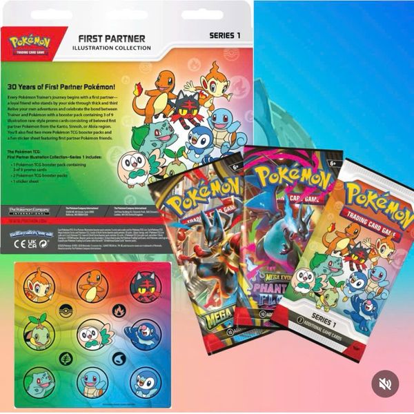 Pokemon TCG First Partner Illustration Collection  (Series 3) - First Partner Collection 2026