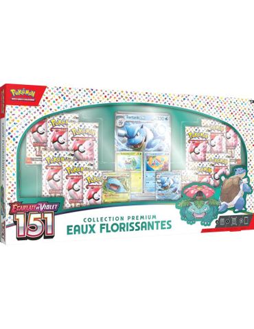Pokemon TCG : Scarlet & Violet 151 Blooming Waters Premium Collection Box