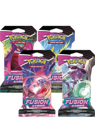 Pokemon TCG Sleeved Booster Pack : Sword and Shield Fusion Strike