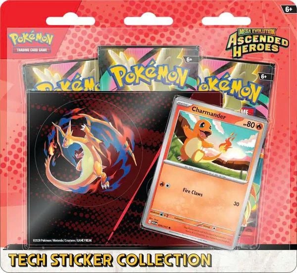 Pokemon TCG : Mega Evolution Ascended Heroes 3 Tech Sticker Collection