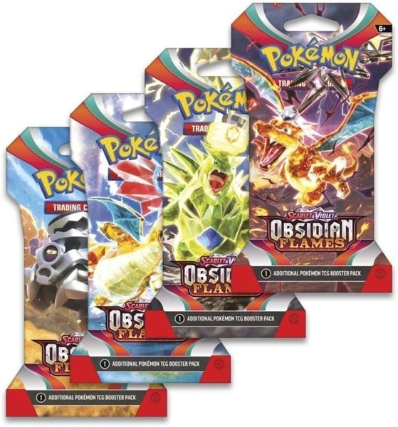 Pokemon TCG Sleeved Booster Pack : Scarlet & Violet  Obsidian Flames