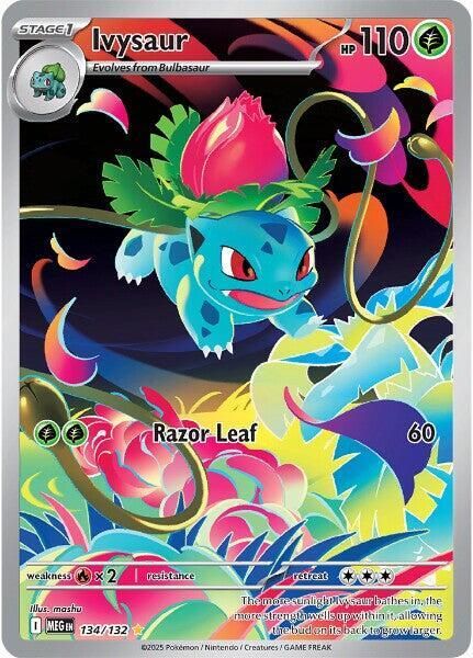 Pokemon Tcg Ivysaur - 134/132 - ME01: Mega Evolution (MEG) ( Single Card )