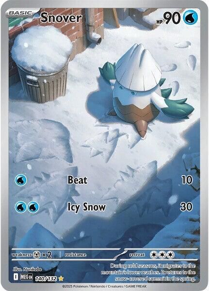 Pokemon Mega Snover - 140/132 - ME01: Mega Evolution (MEG) ( Single Card )