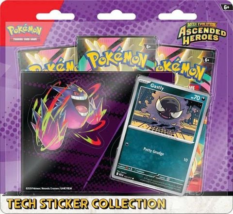 Pokemon TCG : Mega Evolution Ascended Heroes 3 Tech Sticker Collection