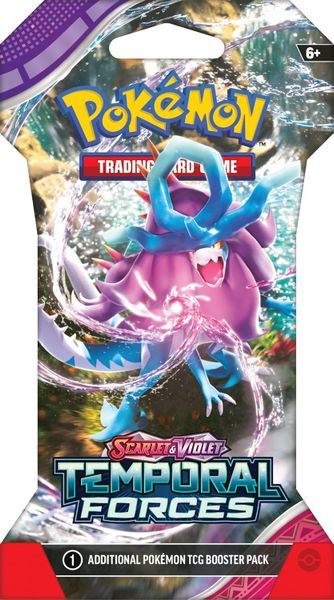 Pokemon TCG Sleeved Booster Pack : Scarlet & Violet Temporal Forces