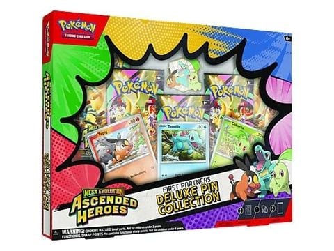 Pokemon TCG : Mega Evolution Ascended Heroes First Partners Deluxe Pin Collection