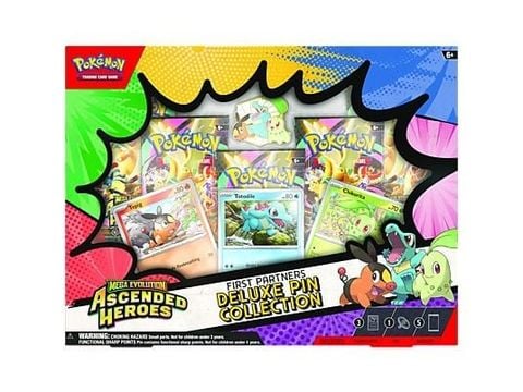 Pokemon TCG : Mega Evolution Ascended Heroes First Partners Deluxe Pin Collection