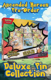 Pokemon TCG : Mega Evolution Ascended Heroes First Partners Deluxe Pin Collection