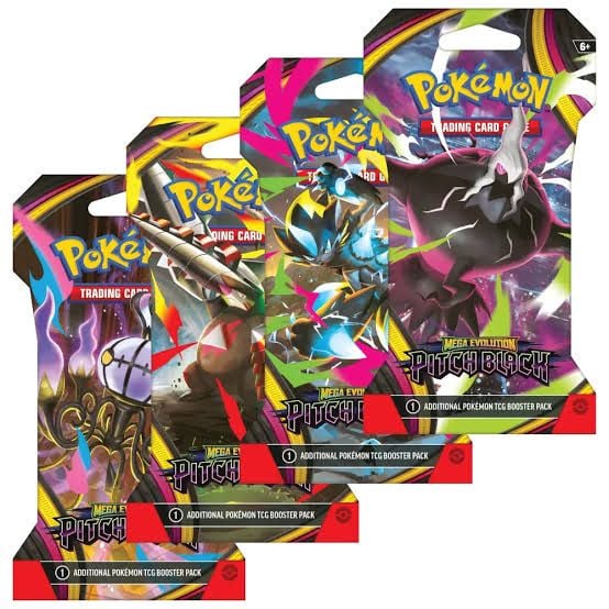 Pokemon TCG Sleeved Booster Pack : Mega Evolution Pitch Black