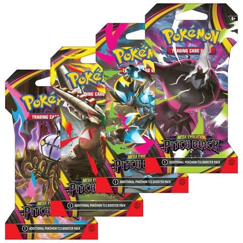 Pokemon TCG Sleeved Booster Pack : Mega Evolution Pitch Black