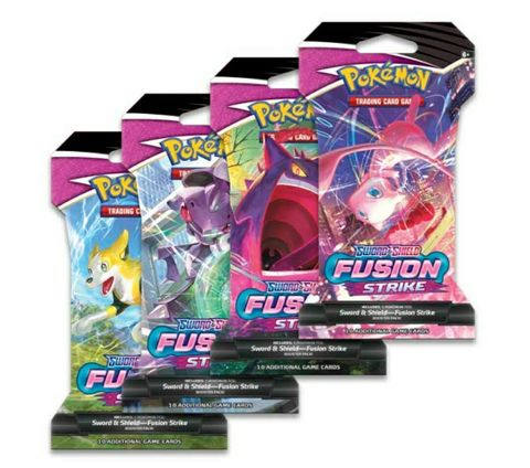 Pokemon TCG Sleeved Booster Pack : Sword and Shield Fusion Strike
